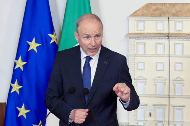 Giorgia Meloni - Micheal Martin meeting in Rome ROME, ITALY - MAY 22: Ireland s Prime Minister Micheal Martin and Italy s Premier Giorgia Meloni (not seen) hold a joint press meeting after their meeting at Chigi Palace government office in Rome, Italy, on May 22, 2026. Riccardo De Luca Anadolu Rome Italy. Editorial use only. Please get in touch for any other usage.  Copyright: x2026xAnadoluxRiccardoxDexLucax