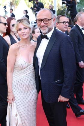 Cannes - Histoires De La Nuit The Birthday Party Red Carpet Frank Tapiro and wife, Charlotte Rosier at the Histoires De La Nuit (The Birthday Party) screening on the red carpet during the 79th annual Cannes Film Festival at Palais des Festivals on May 22, 2026 in Cannes, France. Photo by Jerome Domine ABACAPRESS.COM Cannes France  Copyright: xDominexJerome ABACAx