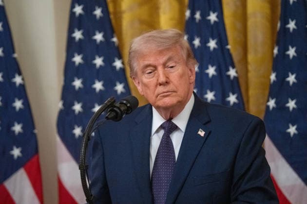May 22, 2026, Washington, Dc, United States: President DONALD TRUMP hosted the swearing in ceremony of new Federal Reserve Chairman Kevin Warsh in the East Room of the White House on May 22, 2026. Washington United States - ZUMAl312 20260522_znp_l312_002 Copyright: xAndrewxLeydenx
