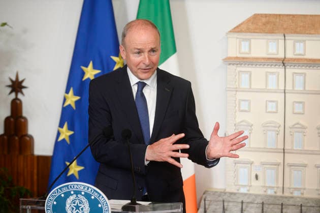 Italy, Rome, 22 May, 2026 - Chigi Palace, italian Prime Minister Giorgia Meloni receives Micheal Martin, Prime minister of Ireland. Italy, Rome, 22 May, 2026: Chigi Palace, italian Prime Minister Giorgia Meloni receives Micheal Martin, Prime minister of Ireland. In the photo Micheal Martin during the press conference, Credit:Stefano Carofei Agenzia Sintesi Avalon Italy, Rome  Copyright: xStefanoxCarofeix xAgenziaxSintesix xAvalonx 1104185963
