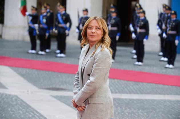 Italy, Rome, 22 May, 2026 - Chigi Palace, italian Prime Minister Giorgia Meloni receives Micheal Martin, Prime minister of Ireland. Italy, Rome, 22 May, 2026: Chigi Palace, italian Prime Minister Giorgia Meloni receives Micheal Martin, Prime minister of Ireland. In the photo Giorgia Meloni, Credit:Stefano Carofei Agenzia Sintesi Avalon Italy, Rome  Copyright: xStefanoxCarofeix xAgenziaxSintesix xAvalonx 1104186011