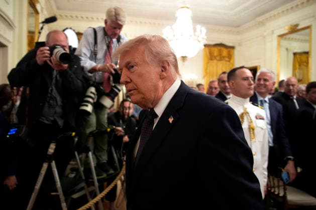 May 22, 2026, Washington, District Of Columbia, USA: United States President Donald J Trump departs after participating in a swearing-In ceremony for Kevin Warsh as the new Chairman of the Federal Reserve in the East Room of the White House in Washington, DC, USA, on Friday, May 22, 2026 Washington USA  - ZUMAs152 20260522_faa_s152_044 Copyright: xYurixGripasx-xPoolxviaxCNPx