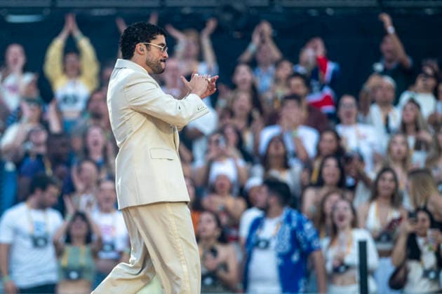 Bad Bunny begins his European tour in Barcelona Singer Bad Bunny during his concert at the Estadi Olímpic Lluís Companys, on May 22, 2026, in Barcelona, Catalonia Spain Bad Bunny performs in Barcelona with two back-to-back concerts as part of his DeBÍ TiRAR MáS FOToS World Tour 22 MAY 2026 CONCERT MUSIC SINGER TOUR Lorena Sopê Barcelona Catalunya Catalunya Catalunya Espana  Copyright: xLorenaxSopÃªnax 7543100
