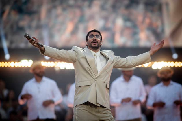 Entertainment Bilder des Tages Bad Bunny begins his European tour in Barcelona Singer Bad Bunny during his concert at the Estadi Olímpic Lluís Companys, on May 22, 2026, in Barcelona, Catalonia Spain Bad Bunny performs in Barcelona with two back-to-back concerts as part of his DeBÍ TiRAR MáS FOToS World Tour 22 MAY 2026 CONCERT MUSIC SINGER TOUR Lorena Sopê Barcelona Catalunya Catalunya Catalunya Espana  Copyright: xLorenaxSopÃªnax 7543136