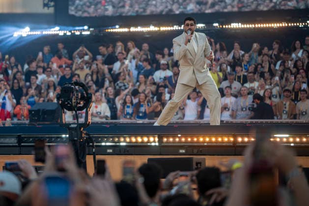 Bad Bunny begins his European tour in Barcelona Singer Bad Bunny during his concert at the Estadi Olímpic Lluís Companys, on May 22, 2026, in Barcelona, Catalonia Spain Bad Bunny performs in Barcelona with two back-to-back concerts as part of his DeBÍ TiRAR MáS FOToS World Tour 22 MAY 2026 CONCERT MUSIC SINGER TOUR Lorena Sopê Barcelona Catalunya Catalunya Catalunya Espana  Copyright: xLorenaxSopÃªnax 7543141