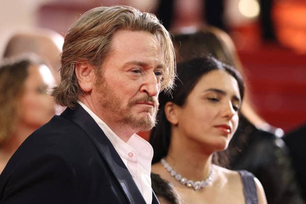Cannes - Histoires De La Nuit The Birthday Party Red Carpet Exit JD Benoit Magimel leaving the Histoires De La Nuit (The Birthday Party) screening on the red carpet during the 79th annual Cannes Film Festival at Palais des Festivals on May 22, 2026 in Cannes, France. Photo by Jerome Domine ABACAPRESS.COM Cannes France  Copyright: xDominexJerome ABACAx