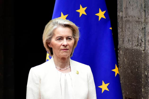 European Commission President Ursula von der Leyen during the welcoming ceremony at the National Palace as part of the 8th EU-Mexico Summit. on May 22, 2026 in Mexico City, Mexico. Mexico City Mexico - ZUMAe321 20260522_zia_e321_054 Copyright: xLuisxBarronx
