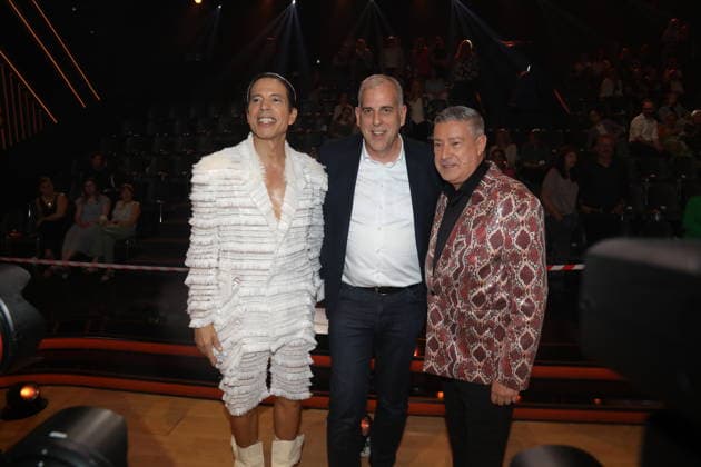 Jorge Gonzalez, CEO von RTL Deutschland Stephan Schmitter und Joachim Llambi in der elften Live-Show der 19. Staffel der RTL-Tanzshow Let s Dance im MMC Coloneum. Köln, 22.05.2026 *** Jorge Gonzalez, CEO of RTL Germany Stephan Schmitter and Joachim Llambi in the eleventh live show of the 19th season of the RTL dance show Let s Dance at the MMC Coloneum Cologne, 22 05 2026 Copyright: xAgenturxMatthiasxWehnertx xM.xGränzdörferx