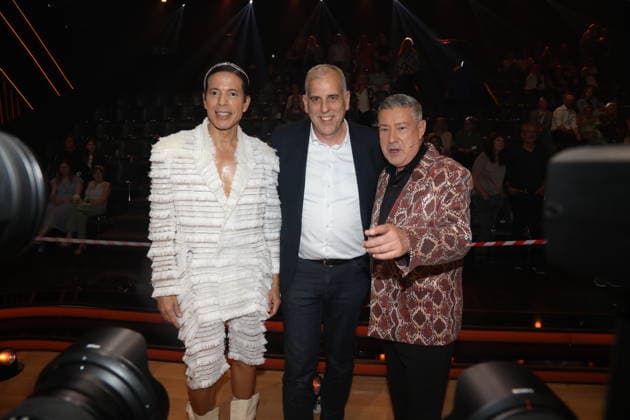 Jorge Gonzalez, CEO von RTL Deutschland Stephan Schmitter und Joachim Llambi in der elften Live-Show der 19. Staffel der RTL-Tanzshow Let s Dance im MMC Coloneum. Köln, 22.05.2026 *** Jorge Gonzalez, CEO of RTL Germany Stephan Schmitter and Joachim Llambi in the eleventh live show of the 19th season of the RTL dance show Let s Dance at the MMC Coloneum Cologne, 22 05 2026 Copyright: xAgenturxMatthiasxWehnertx xM.xGränzdörferx