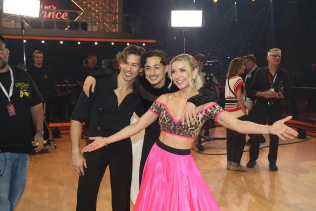 Joel Mattli, Milano aka Milane Baybah und Anna-Carina Woitschack in der elften Live-Show der 19. Staffel der RTL-Tanzshow Let s Dance im MMC Coloneum. Köln, 22.05.2026 *** Joel Mattli, Milano aka Milane Baybah and Anna Carina Woitschack in the eleventh live show of season 19 of the RTL dance show Let s Dance at the MMC Coloneum Cologne, 22 05 2026 Copyright: xAgenturxMatthiasxWehnertx xM.xGränzdörferx