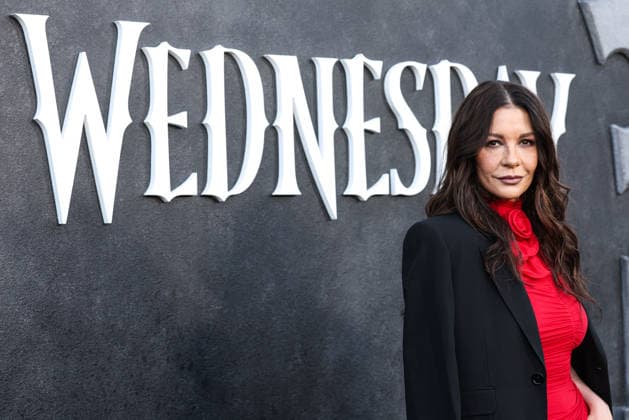 Netflix FYSEE LA - Wednesday Season 2 ATAS Emmy FYC Event HOLLYWOOD, LOS ANGELES, CALIFORNIA, USA - MAY 22: Welsh actress Catherine Zeta-Jones wearing Magda Butrym arrives at the Netflix FYSEE LA - Wednesday Season 2 ATAS (Academy of Television Arts and Sciences) Emmy FYC (For Your Consideration) Event held at the Hollywood Forever Cemetery on May 22, 2026 in Hollywood, Los Angeles, California, United States. Hollywood Hollywood Forever Cemetery California United States Copyright: xXavierxCollin ImagexPressxAgencyx