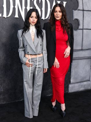 Netflix FYSEE LA - Wednesday Season 2 ATAS Emmy FYC Event HOLLYWOOD, LOS ANGELES, CALIFORNIA, USA - MAY 22: American actress Jenna Ortega wearing McQueen Pre Fall 2026, styled by Enrique Melendez and Welsh actress Catherine Zeta-Jones wearing Magda Butrym arrive at the Netflix FYSEE LA - Wednesday Season 2 ATAS (Academy of Television Arts and Sciences) Emmy FYC (For Your Consideration) Event held at the Hollywood Forever Cemetery on May 22, 2026 in Hollywood, Los Angeles, California, United States. Hollywood Hollywood Forever Cemetery California United States Copyright: xXavierxCollin ImagexPressxAgencyx