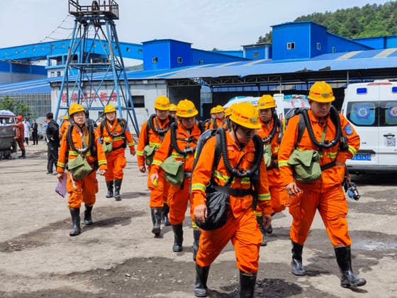 (260523) -- QINYUAN, May 23, 2026 -- This photo taken on May 23, 2026 shows a scene at the rescue site of the Liushenyu coal mine in Qinyuan County, north China s Shanxi Province. The coal mine accident in north China s Shanxi Province has left 82 people dead, with nine others still unaccounted for, according to the county s emergency management bureau. The gas explosion occurred on Friday at the Liushenyu coal mine in Qinyuan County. The province has sent 755 people including rescuers and medical personnel to the site. Rescue efforts are ongoing. A total of 123 people have been sent to hospitals for treatment, including two in critical condition and two in serious condition, while 33 others have returned home. ) (SpotNews) CHINA-SHA 