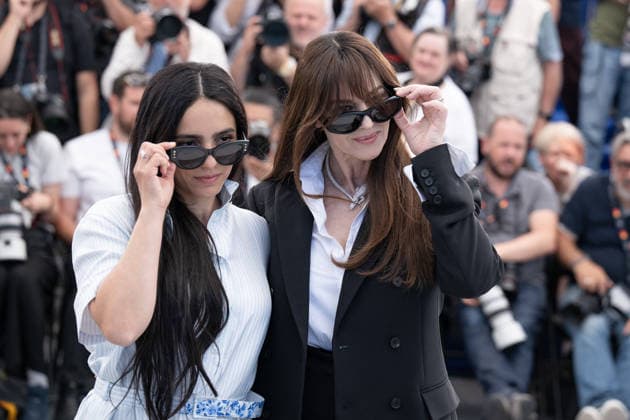 Cannes Histoires De La Nuit Photocall LZ Hafsia Herzi and Monica Bellucci attending the photocall of Histoires de la Nuit during the 79th Cannes International Film Festival in Cannes, France on May 23, 2026, the film selected in the Official Competition. Photo by Laurent Zabulon ABACAPRESS.COM  Copyright: xZabulonxLaurentx