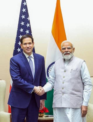 RECORD DATE NOT STATED PM Modi meets US Secretary of State Marco Rubio New Delhi, May 23 (ANI): Prime Minister Narendra Modi meets US Secretary of State Marco Rubio, in New Delhi on Saturday. (@narendramodi X ANI Photo) NEW DELHI Delhi India Copyright: xANIx ANI_20260523211