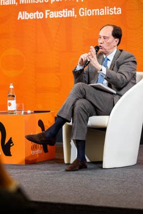 IPA84997767 - Trento , Festival of Economics Minister for Relations with Parliament Luca Ciriani Pictured: Luca Ciriani;  Copyright: xAaronxGiordanix xAaronxGiordanix 84997767
