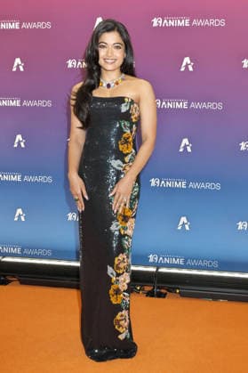 Indian actress Rashmika Mandanna attends the orange carpet event for the Crunchyroll Anime Awards 2026 in Tokyo, Japan on Saturday, May 23, 2026.  TKP2026052319 KEIZOxMORI