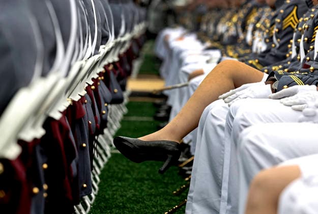 Graduating Cadets wait for United States Secretary of Defense Pete Hegseth to deliver the graduation address at the West Point Class of 2026 s commencement ceremony in Michie Stadium at the United States Military Academy in West Point, New York on Saturday, May 23, 2026. .  NYP20260523904 PeterxFoley
