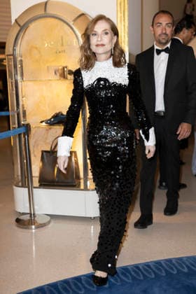 Cannes Isabelle Huppert exits Martinez MP CANNES, FRANCE - MAY 23: Isabelle Huppert leaves the Martinez Hotel to attend the closing awards ceremony during the 79th Cannes Film Festival on May 23, 2026 in Cannes, France. Photo by Marco Piovanotto Abacapress.com Cannes France  Copyright: xPiovanottoxMarco ABACAx