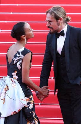Domine - Closing Ceremony Red Carpet Zoe Saldana and Marco Perego at the red carpet of the closing ceremony of the 79th annual Cannes Film Festival at Palais des Festivals on May 23, 2026 in Cannes, France. Photo by Jerome Domine ABACAPRESS.COM Cannes France  Copyright: xDominexJerome ABACAx