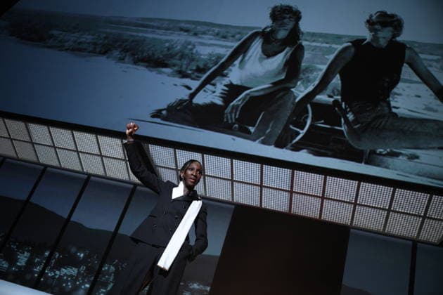 Cannes - Closing Ceremony French-Malian actress and master of Ceremony Eye Haidara arrives on stage during the closing ceremony of the 79th edition of the Cannes Film Festival in Cannes, France on May 23, 2026. Photo by Eliot Blondet ABACAPRESS.COM Cannes France  Copyright: xBlondetxEliot ABACAx