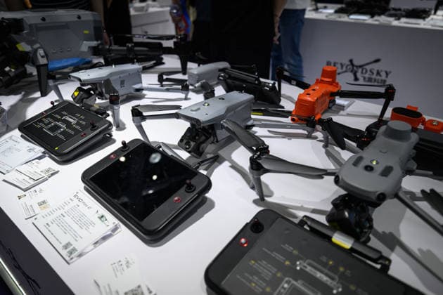 Drone World Congress In China s Shenzhen SHENZHEN, CHINA - MAY 23:Exhibitors present multiple advanced drone devices at the congress venue on May 23,2026 in Shenzhen,Guangdong Province of China.The 2026 Drone World Congress is themed around low altitude economy and flying towards the future, showcasing over 10000 drones and low altitude technology products. Stringer Anadolu Shenzhen China. Editorial use only. Please get in touch for any other usage.  Copyright: x2026xAnadoluxStringerx