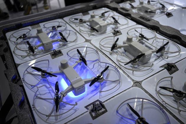 Drone World Congress In China s Shenzhen SHENZHEN, CHINA - MAY 23:Exhibitors present multiple advanced drone devices at the congress venue on May 23,2026 in Shenzhen,Guangdong Province of China.The 2026 Drone World Congress is themed around low altitude economy and flying towards the future, showcasing over 10000 drones and low altitude technology products. Stringer Anadolu Shenzhen China. Editorial use only. Please get in touch for any other usage.  Copyright: x2026xAnadoluxStringerx