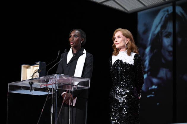 Cannes - Closing Ceremony Eye Haidara and Isabelle Huppert on stage during the closing ceremony of the 79th edition of the Cannes Film Festival in Cannes, France on May 23, 2026. Photo by Eliot Blondet ABACAPRESS.COM Cannes France  Copyright: xBlondetxEliot ABACAx