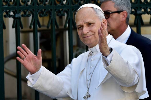 ITALY - POPE LEO XIV DURING HIS PASTORAL VISIT TO THE COMMUNITY IF THE LAND OF FIRES - 2026 5 23 Italy, Acerra, Vatican, 2026 5 23. Pope Leo XIV during a pastoral visit to the community of the Land of Fires at the cathedral of Acerra EDITORIAL USE ONLY - NO BOOKS Copyright: xALESSIAxGIULIANIx