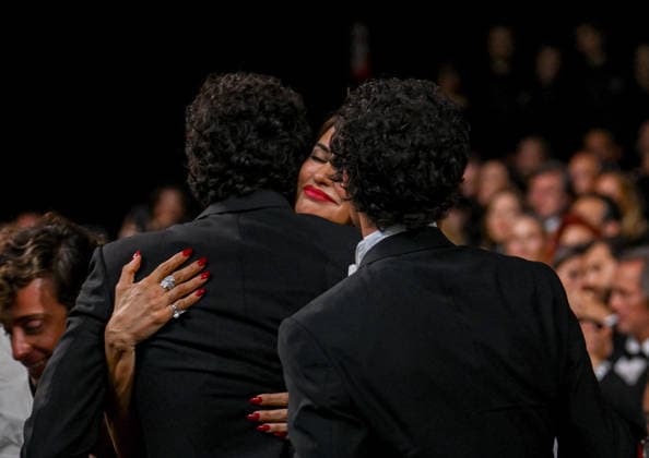 79ème Festival International du Film de Cannes Ceremonie de cloture 79th International Cannes Film Festival Closing Ceremony 456713 2026 05 23 France Ambrossi, Javier Calvo, Javier Cruz, Penelope  Copyright: xSergexArnalx xStarfacex STAR_456713_082