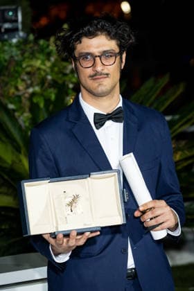 Palme d Or winners photocall at the 79th Cannes Film Festival at Palais des Festivals in Cannes, France on 23 May 2026. Federico Luis Tachella poses with the Short Film Palme d™Or for For The Opponents during the Palme d Or winners photocall at the 79th Cannes Film Festival at Palais des Festivals in Cannes, France on 23 May 2026., Credit:Stefano Costantino TTL Stefano Costantino Avalon France, Cannes  Copyright: xStefanoxCostantinoxTTLx xStefanoxCostantinox xAvalonx 1104761024