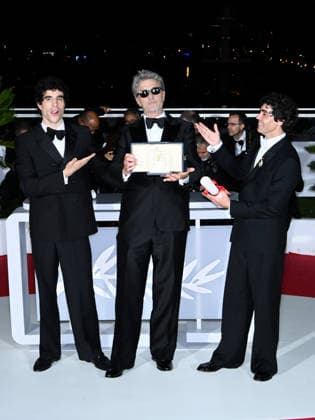 IPA85013041 - Cannes, 79th Cannes Film Festival 2026 - Golden Palm Photocall - The awardees. Pictured: Javier Calvo, Pawel Pawlikowski, Javier Ambrossi  Copyright: xTerenghi Ipa-Agency.netx xPoolxPhotoxEventsx07x 85013041
