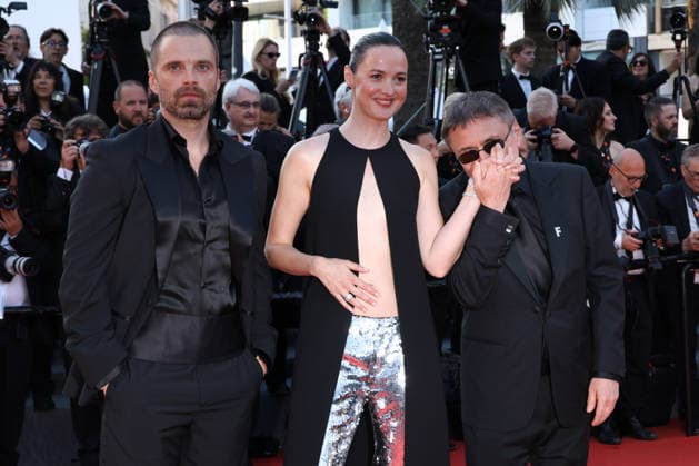 79eme Festival International du Film de Cannes Montee des marches de cloture 79th Cannes Film Festival Red carpet of the closing ceremony Sebastian Stan, Renate Reinsve and Cristian Mungiu 456718 2026 05 23 Cannes France  Copyright: xIsabellexVautierx xStarfacex STAR_456718_194