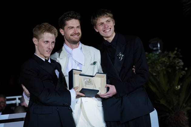 79ème Festival International du Film de Cannes Photocall des Palmes 79th International Cannes Film Festival Photocall with winners 456721 2026 05 23 Cannes France Campagne, Valentin Macchia, Emmanuel Dhont, Lukas  Copyright: xLionelxGuericolas MPPx STAR_456721_125