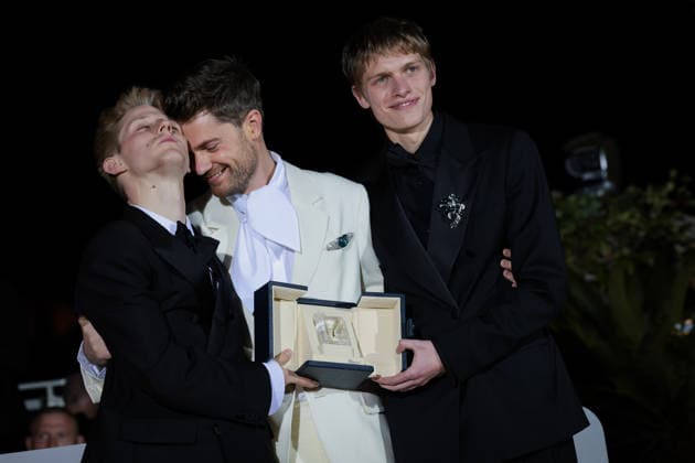79ème Festival International du Film de Cannes Photocall des Palmes 79th International Cannes Film Festival Photocall with winners 456721 2026 05 23 Cannes France Campagne, Valentin Macchia, Emmanuel Dhont, Lukas  Copyright: xLionelxGuericolas MPPx STAR_456721_128