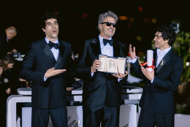 79ème Festival International du Film de Cannes Photocall des Palmes 79th International Cannes Film Festival Photocall with winners 456722 2026 05 23 Alpes Maritimes Cannes France Calvo, Javier Ambrossi, Javier Pawlikowski, Pawel  Copyright: xTerencexBaelenx STAR_456722_013