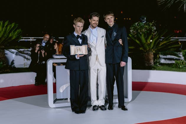 79ème Festival International du Film de Cannes Photocall des Palmes 79th International Cannes Film Festival Photocall with winners 456722 2026 05 23 France Campagne, Valentin Macchia, Emmanuel Dhont, Lukas  Copyright: xTerencexBaelenx STAR_456722_038