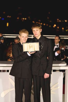 May 23, 2026, Cannes, France, France: VALENTIN CAMPAGNE and EMMANUEL MACCHIA accepting the award for the winners at the 79th Cannes film Festival on May 23rd. Cannes France - ZUMAg279 20260523_zip_g279_045 Copyright: xAlessandroxGalatolix