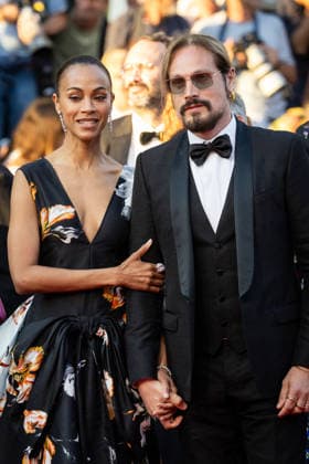 Zoe Saldana, Marco Perego Montée des marches pour la cérémonie de clôture du 79ème Festival International du Film de Cannes, le 23 mai 2026 Jacovides Moreau Bestimage Red carpet for the closing ceremony of the 79th Cannes International Film Festival Opening ceremony on May 23, 2026 unknown  Copyright: xJACOVIDES-MOREAUx xBESTIMAGExJACOVIDES-MOREAUx xBESTIMAGEx