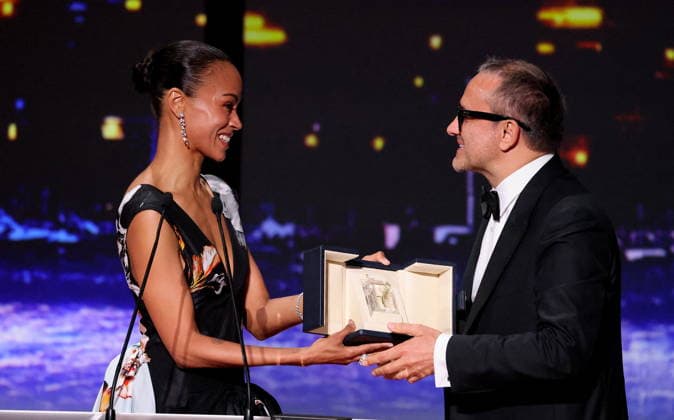 Zoe Saldana, Andreï Zviaguintsev Photocall of the winners of the 79th Cannes International Film Festival On may 23th 2026 Jacovides Moreau Bestimage Photocall of the winners of the 79th Cannes International Film Festival On may 23th 2026 Cannes France  Copyright: xJACOVIDES-MOREAUx xBESTIMAGExJACOVIDES-MOREAUx xBESTIMAGEx