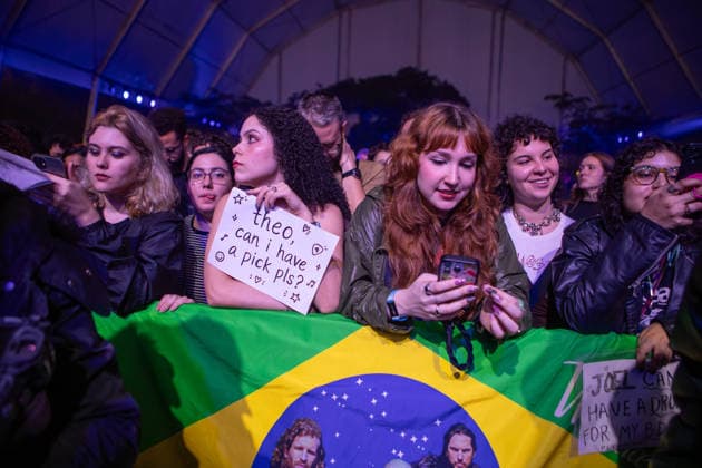 SaO PAULO, SP - 23.05.2026: C6 FEST 2026 - The British band Wolf Alice will perform on the third day of the fourth edition of C6 Fest, this Saturday (May 23rd), at the Ibirapuera Auditorium in Sao Paulo. Formed by Ellie Rowsell, Joff Oddie, Theo Ellis and Joel Amey, the group emerged in London in 2010 and gained international prominence for its mix of indie rock, grunge, folk and shoegaze, establishing itself as one of the leading names in the contemporary British alternative scene. x2949364x  EmersonxSantos