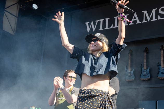 2026 BottleRock Napa Valley - Day 1 Chelsea Handler is seen onstage at the Williams Sonoma Culinaryduring the 2026 BottleRock festival at Napa Valley Expo on May 22, 2026 in Napa, California. Napa California United States Copyright: xPaigexErlandson imageSPACEx
