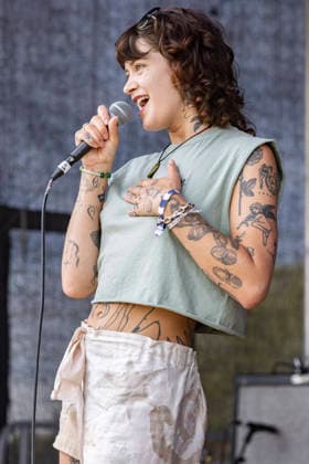 Girl In The Year Above perform at Neighbourhood Festival Jennifer Ball of Girl in The Year Above performs at Neighbourhood Festival, Warrington, England, 23rd May 2026, Credit:Mike Gray MIKE GRAY - B4227 Avalon  Copyright: xMikexGrayx xMIKExGRAYx-xB4227x xAvalonx 1104830078
