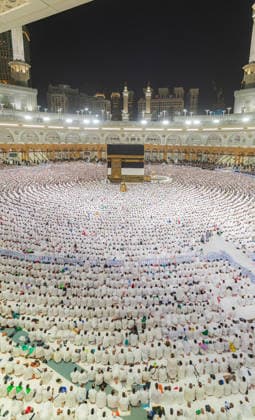 Muslim worshippers perform the dawn prayer around the Kaaba at the Grand Mosque complex in the holy city of Mecca Muslim worshippers perform the dawn prayer around the Kaaba at the Grand Mosque complex in the holy city of Mecca, Saudi Arabia, on May 24, 2026, ahead of the annual Hajj pilgrimage. Millions of Muslims from around the world are expected to gather in Saudi Arabia for the annual pilgrimage rituals. Photo by SPA Saudi Press Agency APA Images Mecca Mecca Saudi Arabia 240526_Saudi_Arabia_SPA_00(8) Copyright: xSPAxSaudixPessxAgencyxSaudixPressxAgencyx xapaimagesx