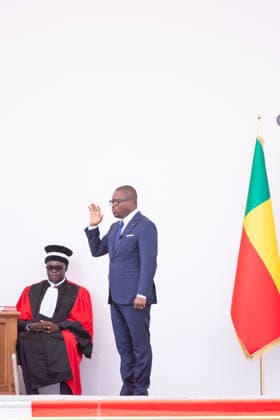 May 24, 2026, Cotonou, Cotonou, Benin: ROMUALD WADAGNI President of Benin Republic during the nvestiture ceremony of the President of the Republic at Congress Palace Cotonou Benin - ZUMAs385 20260524_zsp_s385_001 Copyright: xLeopoldxSoglox