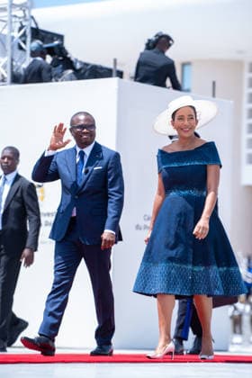 May 24, 2026, Cotonou, Cotonou, Benin: ROMUALD WADAGNI President of Benin Republic and NATALIE VILETTE WADAGNI during the nvestiture ceremony of the President of the Republic at Congress Palace Cotonou Benin - ZUMAs385 20260524_zsp_s385_003 Copyright: xLeopoldxSoglox