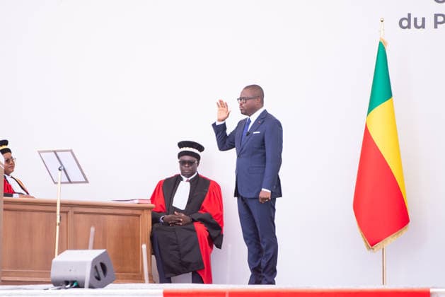 May 24, 2026, Cotonou, Cotonou, Benin: ROMUALD WADAGNI President of Benin Republic during the nvestiture ceremony of the President of the Republic at Congress Palace Cotonou Benin - ZUMAs385 20260524_zsp_s385_009 Copyright: xLeopoldxSoglox