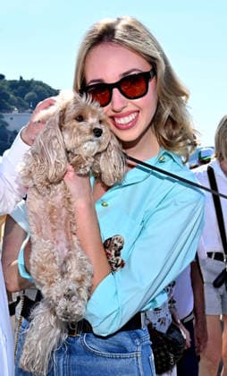 On the initiative of Henry Jean Servat, the journalist, writer and deputy mayor of Nice in charge of animal protection, the 5th Marche des Animaux took place on the Promenade des Anglais in Nice on May 24, 2026. This years patron was Princess Maria Chiara de Bourbon des Deux Siciles, in the presence of Eric Ciotti, mayor of Nice and president of the Union des Droites pour République, the mayor of Nice and president of the Union des Droites pour la République At the end of the route, the Negresco hotel invited all participants to go down to the beach at the Dog Bar set up for the occasion. Hundreds of people came along with their favorite animals, the city of Nice has pursued a pet-friendly urban policy that respects both animals and citize  Copyright: xBrunoxBebertx xBestimagexBrunoxBebertx xBestimagex