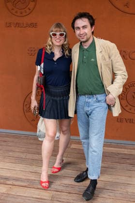 RG26 - French Open - People Village Night Session D1 NB Marie Moreau, Pierre Simon attends the Village Night Session day 1 during the 2026 French Open at Roland Garros on May 24, 2026 in Paris, France. Photo by Nasser Berzane ABACAPRESS.COM  Copyright: xBerzanexNasser ABACAx