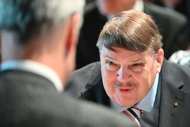The Sudeten German leader Bernd Posselt at the 76th Sudeten German Congress in Brno continued at Brno Exhibition Centre on Sunday, May 24, 2026. (CTKxPhoto PetrxSvancara) CTKPhotoF202605240042501  CTKPhotoF202605240042501